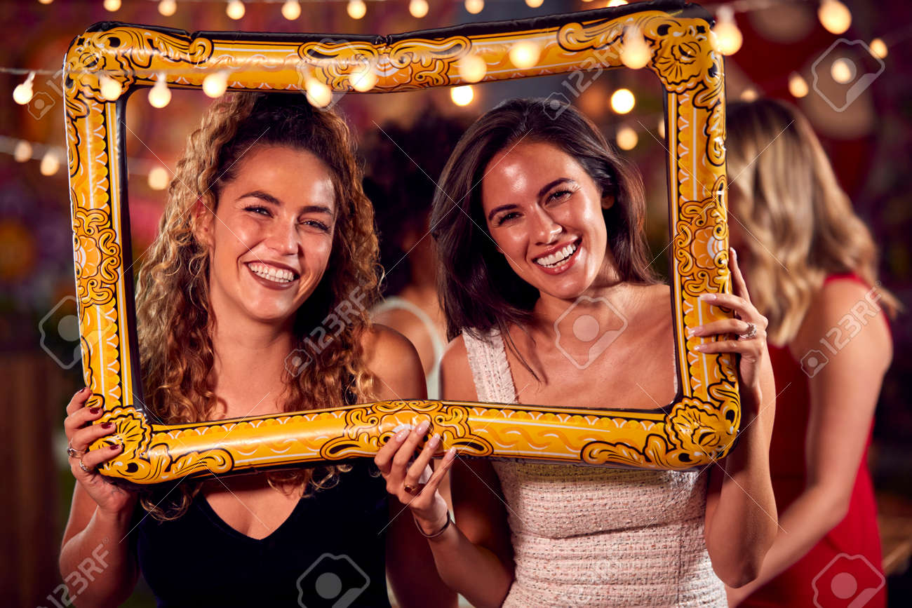 Young Couple Pose Photo Booth Props Stock Photo 793580992 | Shutterstock